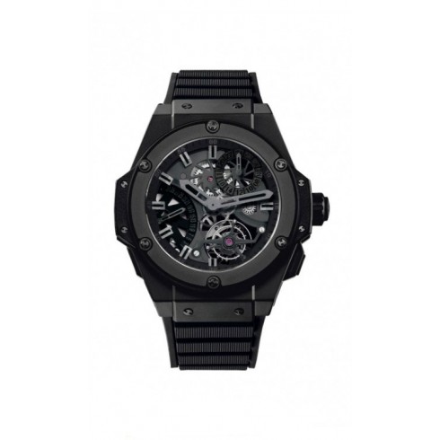 Hublot King Power Tourbillon GMT Skeleton Dial Ceramic Automatic Men's Watch 706.CI.1110.RX watches