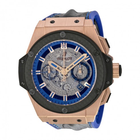 Hublot King Power Unico Gold Skeleton Sapphire Dial Automatic Men's Watch 701OQ0119HR watches