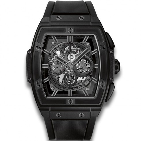 Hublot Spirit of Big Bang All Black Skeleton Dial Ceramic Men's Watch 601.CI.0110.RX watches