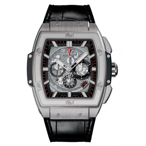 Hublot Spirit Of Big Bang Skeleton Dial Black Leather Band Automatic Men's Watch 601.NX.0173.LR.1104 watches