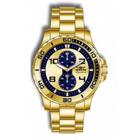 Invicta Lupah Dragon Gold and Blue Dial Gold-plated Men's Watch 7017 watches