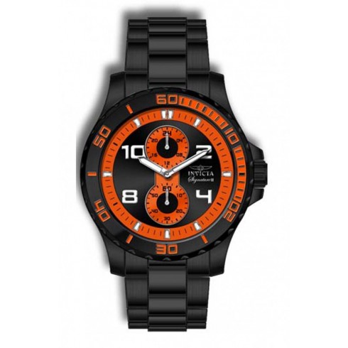 Invicta Lupah Dragon Black and Orange Dial Black Ion-plated Men's Watch 7018 watches