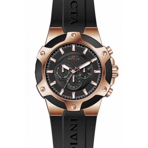 Invicta Signature Lupah Baby Multi-Function Black Dial Black Rubber Men's Watch 7020 watches