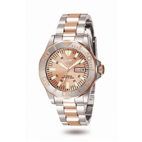 Invicta Sapphire Diver Rose Gold Dial Two Tone Stainless Steel Men's Watch 7049 watches