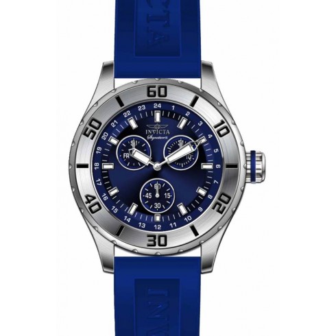 Invicta Signature Chronograph Blue Dial Blue Polyurethane Men's Watch 7055 watches