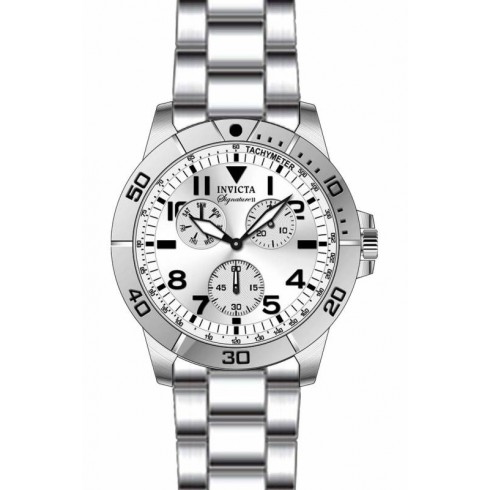 Invicta Signature Chronograph Silver Dial Stainless Steel Men's Watch 7078 watches