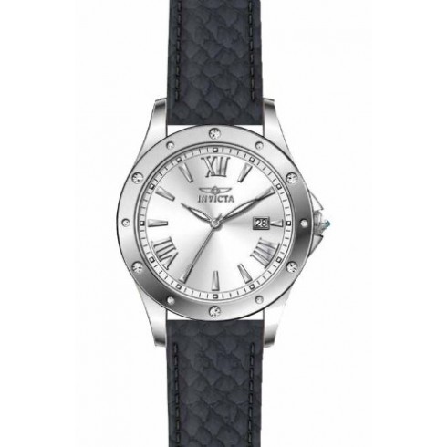 Invica Angel Silver Dial Black Leather Ladies Watch 14318 watches