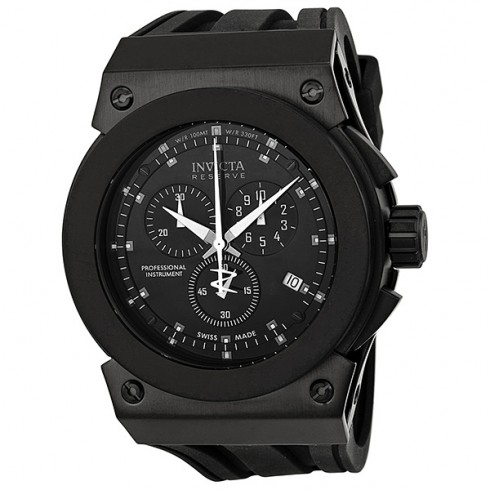 Invicta Akula Reserve Chronograph Black Dial Polyurethane Quartz Men's Watch 5559 watches
