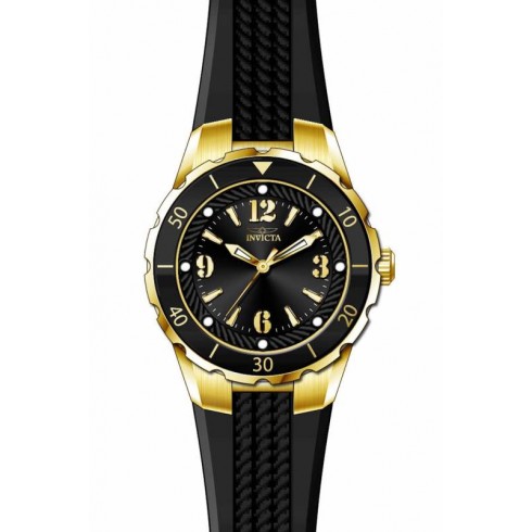 Invicta Angel Black Dial Black Polyurethane Ladies Watch 17486 watches