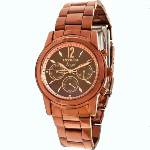 Invicta Angel Brown IP Stainless Steel GMT Ladies Watch 12510 watches