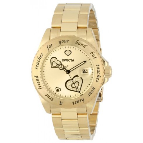 Invicta Angel Champagne Dial Gold-plated Ladies Watch 14733 watches
