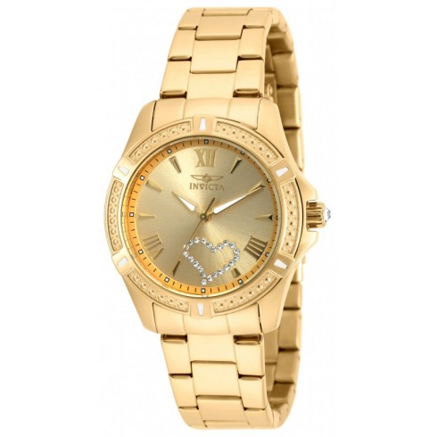 Invicta Angel Champagne Dial Gold-tone Stainless Steel Ladies Watch 20322 watches