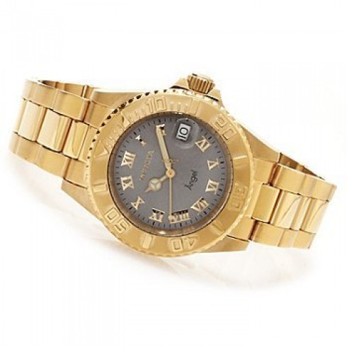 Invicta Angel Charcoal Grey Dial Gold-tone Ladies Watch 14366 watches