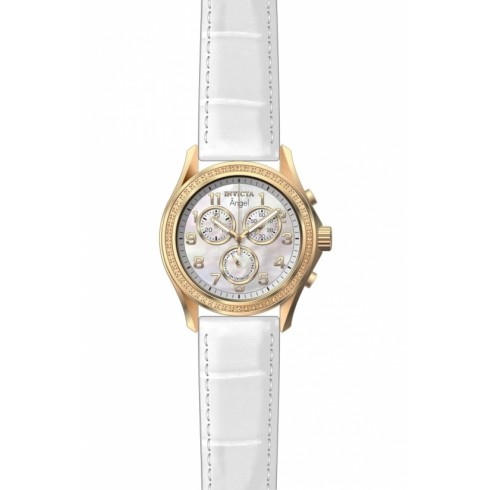Invicta Angel Chronograph Mother of Pearl Dial White Leather LadiesWatch 12991 watches