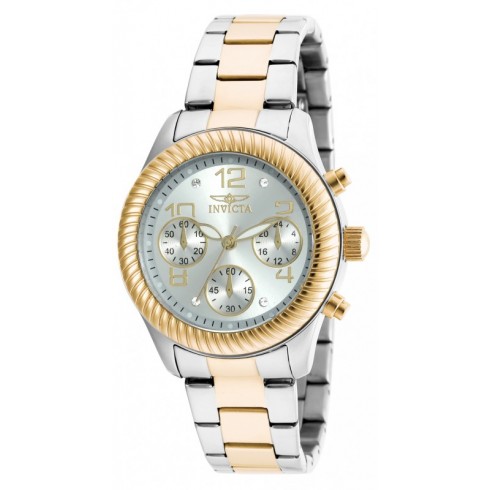 Invicta Angel Chronograph Silver Dial Two-tone Ladies Watch 20268 watches