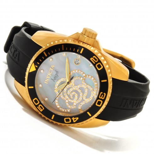 Invicta Angel Crystal Accent Flower Ladies Watch 0489 watches
