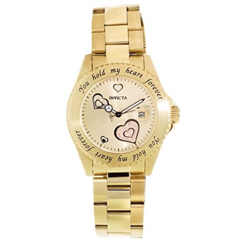 Invicta Angel Gold Dial Gold-plated Ladies Watch 14732 watches