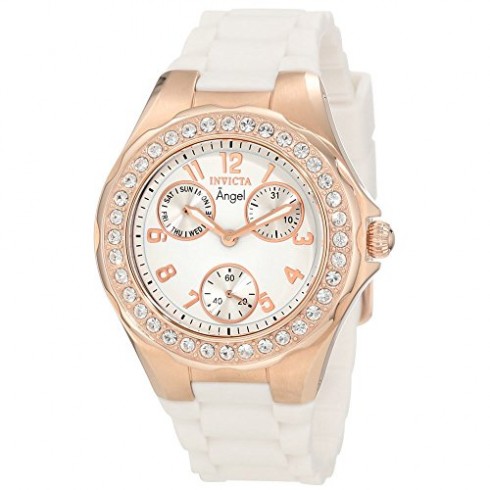 Invicta Angel Jellyfish Multi-Function White Dial White Silicone Ladies Watch 1646 watches
