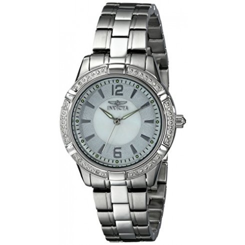 Invicta Angel Mother of Pearl Dial Stainless Steel Ladies Watch 18032 watches