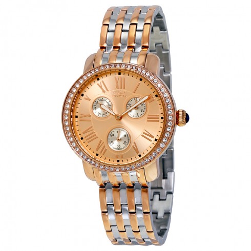 Invicta Angel Multi-Function Rose Dial Two-tone Ladies Watch 21413 watches
