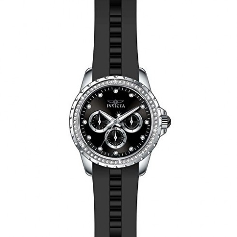 Invicta Angel Multi-Function Black Dial Black Polyurethane Ladies Watch 21903 watches