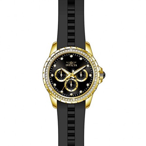 Invicta Angel Multi-Function Black Dial Black Polyurethane Ladies Watch 21904 watches