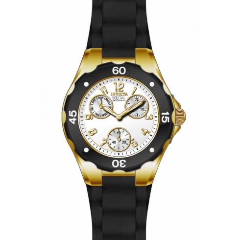 Replica Invicta Angel Multi-Function Light Dial Black Silicone Ladies Watch 18797 Watch