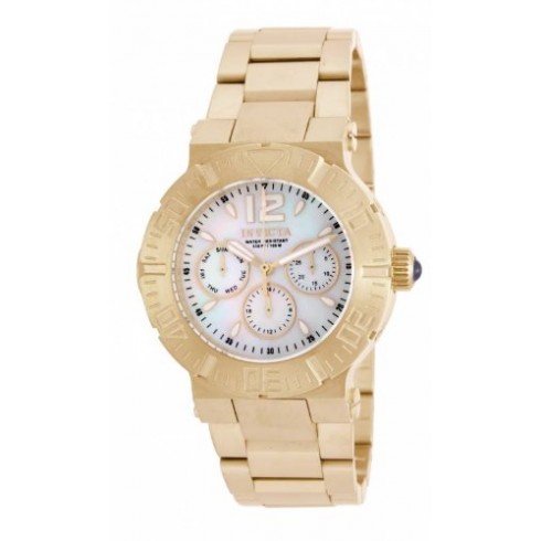 Invicta Angel Multi-Function Mother of Pearl Dial Gold-plated Ladies Watch14752 watches