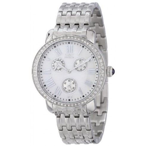 Invicta Angel Multi-Function Mother of Pearl Dial Stainless Steel Ladies Watch 15002 watches