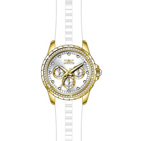 Invicta Angel Multi-Function Silver Dial White Polyurethane Ladies Watch 21900 watches