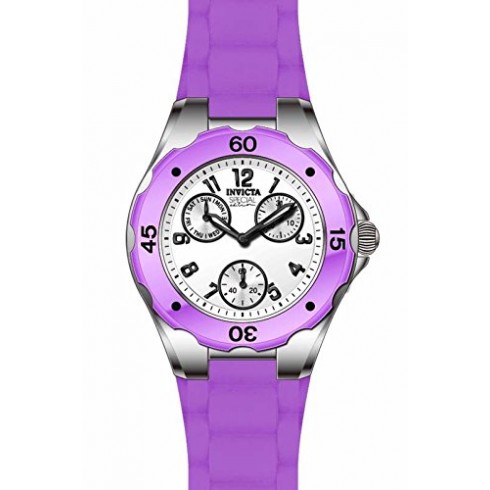 Invicta Angel Multi-Function White Dial Purple Silicone Ladies Watch 18790 watches