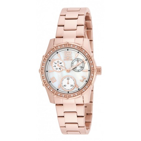 Invicta Angel Multi-Function White Mother of Pearl Dial Rose Gold-plated Ladies Watch 16123 watches