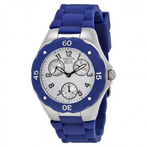 Invicta Angel Multi-Function White Sunray Dial Blue Silicone Ladies Watch 18788 watches