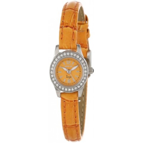 Invicta Angel Orange Dial Orange Synethetic Leather Ladies Watch 13658 watches