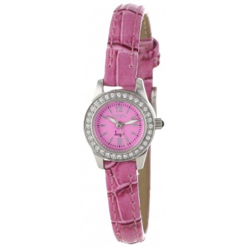 Invicta Angel Pink Dial Pink Synthetic Leather Ladies Watch 13661 watches
