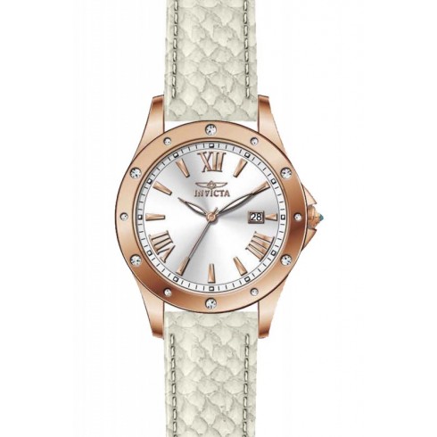 Invicta Angel Silver Dial Beige Leather Ladies Watch 14844 watches