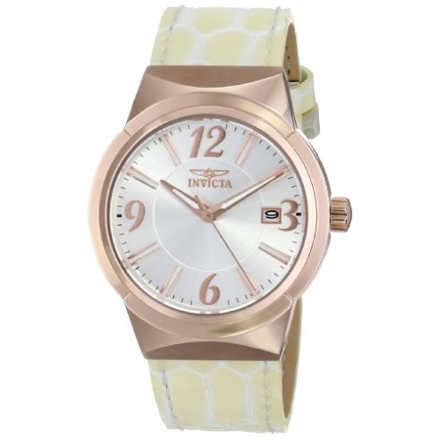 Invicta Angel Silver Dial Beige Leather Ladies Watch 15411 watches