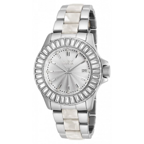 Invicta Angel Silver Dial Stainless Steel with Horne Plastic Ladies Watch 18874 watches