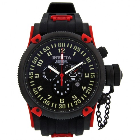 Invicta Anniversary Russian Diver Chronograph Black Dial Black PVD Men's Watch 10179 watches