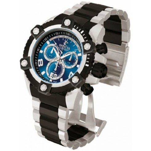 Replica Invicta Arsenal Chronograph Blue Dial Black and White PVD Men's Watch 80183 Watch