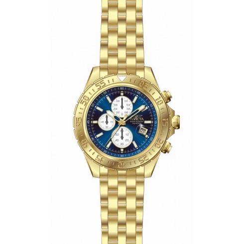 Invicta Aviator Chronograph Blue Dial Gold-plated Men's Watch 18855 watches