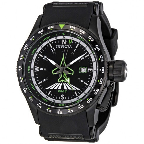 Invicta Aviator Flight Collection Black Dial Stainless Steel Men's Watch 1755 watches