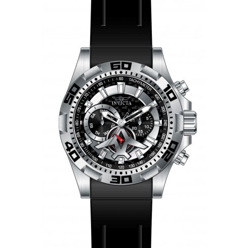 Invicta Aviator Multi-Function Black Carbon Fiber Dial Black Polyurethane Men's Watch 21735 watches