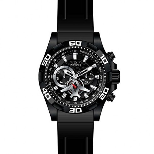 Invicta Aviator Multi-Function Black Carbon Fiber Dial Black Polyurethane Men's Watch 21741 watches