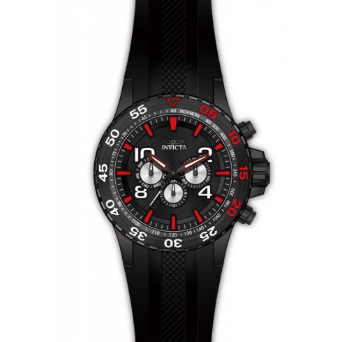 Replica Invicta Aviator Multi-Function Black Dial Black Polyurethane Men's Watch 20376 Watch