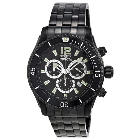 Invicta Black Ion-plated Chronograph Men's Watch 0624 watches