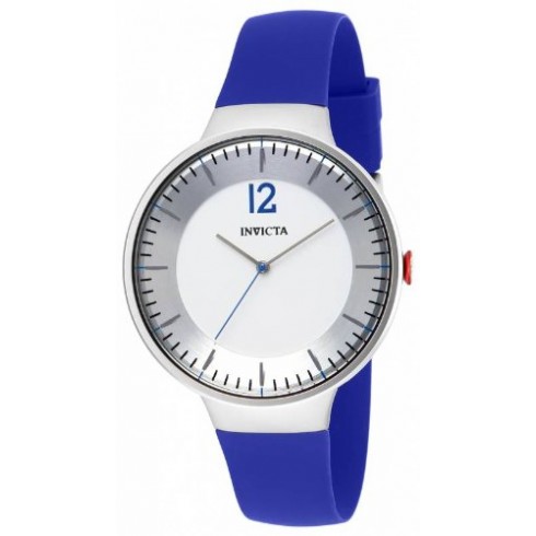 Invicta BLU Silver Dial Blue Silicone Men's Watch 16071 watches