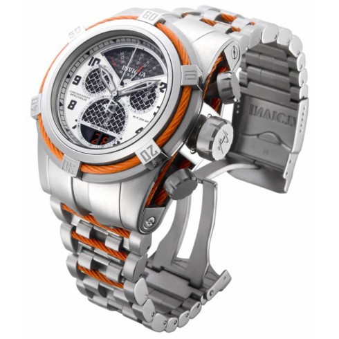 Invicta Bolt Chronograph Antique Silver Dial Stainless Steel Men's Watch 16315 watches
