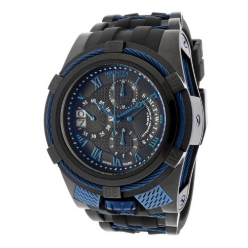 Invicta Bolt Chronograph Black Dial Black Polyurethane Band Men's Watch 12674 watches