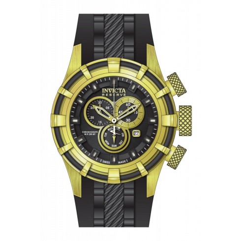 Invicta Bolt Chronograph Black Dial Black Silicone Men's Watch 15786 watches